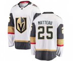 Vegas Golden Knights #25 Stefan Matteau Authentic White Away Fanatics Branded Breakaway NHL Jersey