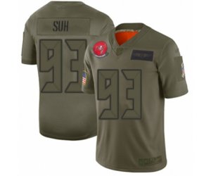 Tampa Bay Buccaneers #93 Ndamukong Suh Limited Camo 2019 Salute to Service Football Jersey