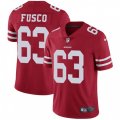 San Francisco 49ers #63 Brandon Fusco Red Team Color Vapor Untouchable Limited Player NFL Jersey