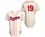Milwaukee Brewers #19 Robin Yount Authentic Cream 1948 Turn Back The Clock Baseball Jersey