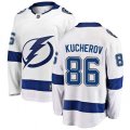 Tampa Bay Lightning #86 Nikita Kucherov Fanatics Branded White Away Breakaway NHL Jersey