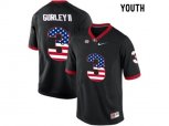 2016 US Flag Fashion-Youth Georgia Bulldogs Todd Gurley II #3 College Football Limited Jerseys - Black