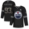Edmonton Oilers #93 Ryan Nugent-Hopkins Black Authentic Classic Stitched NHL Jersey