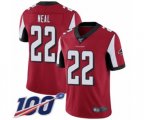 Atlanta Falcons #22 Keanu Neal Red Team Color Vapor Untouchable Limited Player 100th Season Football Jersey