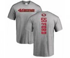 San Francisco 49ers #55 Dee Ford Ash Backer T-Shirt