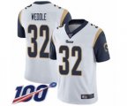 Los Angeles Rams #32 Eric Weddle White Vapor Untouchable Limited Player 100th Season Football Jersey