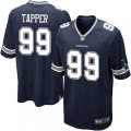 Dallas Cowboys #99 Charles Tapper Game Navy Blue Team Color NFL Jersey