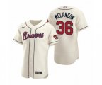 Atlanta Braves #36 Mark Melancon Nike Cream Authentic 2020 Alternate Jersey