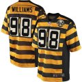 Pittsburgh Steelers #98 Vince Williams Limited Yellow Black Alternate 80TH Anniversary Throwback NFL Jersey