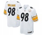 Pittsburgh Steelers #98 Vince Williams Game White Football Jersey