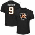 Cincinnati Bengals #9 Joe Burrow Black Big & Tall Eligible Receiver III Name & Number T-Shirt