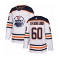 Edmonton Oilers #60 Markus Granlund Authentic White Away Hockey Jersey