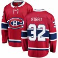 Canadiens #32 Mark Streit Authentic Red Home Fanatics Branded Breakaway NHL Jersey