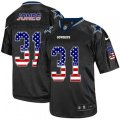 Dallas Cowboys #31 Byron Jones Elite Black USA Flag Fashion NFL Jersey
