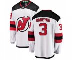 New Jersey Devils #3 Ken Daneyko Fanatics Branded White Away Breakaway Hockey Jersey