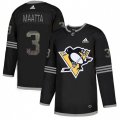 Pittsburgh Penguins #3 Olli Maatta Black Authentic Classic Stitched NHL Jersey