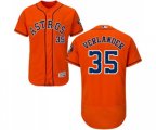 Houston Astros #35 Justin Verlander Orange Flexbase Authentic Collection Baseball Jersey