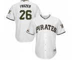 Pittsburgh Pirates #26 Adam Frazier Replica White Alternate Cool Base Baseball Jersey