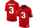 Men's Georgia Bulldogs Todd Gurley II #3 College Football Limited Jerseys - Red