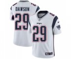 New England Patriots #29 Duke Dawson White Vapor Untouchable Limited Player Football Jersey