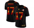 Los Angeles Rams #17 Robert Woods Black Red Orange Stripe Vapor Limited NFL Jersey