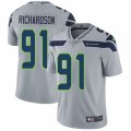Seattle Seahawks #91 Sheldon Richardson Grey Alternate Vapor Untouchable Limited Player NFL Jersey