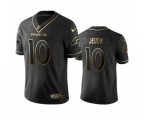 Denver Broncos #10 Jerry Jeudy Black Golden Edition Vapor Limited Jersey