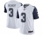 Dallas Cowboys #3 Garrett Gilbert White Men's Stitched NFL Limited Rush Jersey