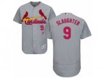 St. Louis Cardinals #9 Enos Slaughter Grey Flexbase Authentic Collection MLB Jersey