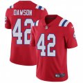 New England Patriots #42 Duke Dawson Red Alternate Vapor Untouchable Limited Player NFL Jersey