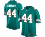 Miami Dolphins #44 Stephone Anthony Game Aqua Green Alternate Football Jersey