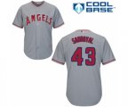 Los Angeles Angels of Anaheim Patrick Sandoval Replica Grey Road Cool Base Baseball Player Jersey