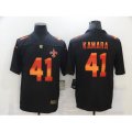 New Orleans Saints #41 Alvin Kamara Black colorful Nike Limited Jersey
