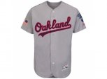 Oakland Athletics Blank Grey Stitched 2016 Fashion Stars & Stripes Flex Base Baseball Jersey
