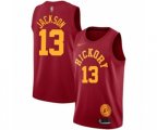 Indiana Pacers #13 Mark Jackson Authentic Red Hardwood Classics Basketball Jersey