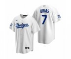 Los Angeles Dodgers Julio Urias White 2020 World Series Champions Replica Jersey