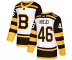 Adidas Boston Bruins #46 David Krejci Authentic White 2019 Winter Classic NHL Jersey