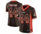 Cleveland Browns #44 Sione Takitaki Limited Brown Rush Drift Fashion Football Jersey