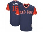 Boston Red Sox #16 Andrew Benintendi Benny Authentic Navy Blue 2017 Players Weekend MLB Jersey