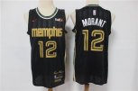 Memphis Grizzlies #12 Ja Morant Black Nike 2021 NEW Swingman City Edition Jersey With The Sponsor Logo
