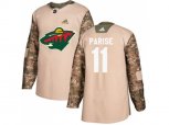 Minnesota Wild #11 Zach Parise Camo Authentic Veterans Day Stitched NHL Jersey