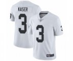 Oakland Raiders #3 Drew Kaser White Vapor Untouchable Limited Player Football Jersey