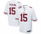 San Francisco 49ers #15 Trent Taylor Game White Football Jersey