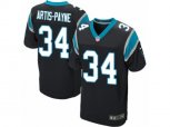 Carolina Panthers #34 Cameron Artis-Payne Game Black Team Color NFL Jersey