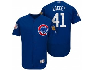 Chicago Cubs #41 John Lackey 2017 Spring Training Flex Base Authentic Collection Stitched Baseball Jersey