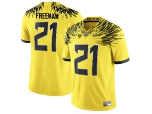 2016 Men\'s Oregon Duck Royce Freeman #21 College Football Electric Lightning Limited Jerseys - Yellow