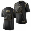 Los Angeles Chargers #93 Justin Jones Nike Black Golden Limited Jersey