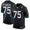 Jacksonville Jaguars #75 Ereck Flowers Game Black Team Color NFL Jersey