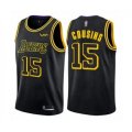 Los Angeles Lakers #15 DeMarcus Cousins Authentic Black City Edition Basketball Jersey