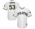 Pittsburgh Pirates #53 Melky Cabrera Replica White Alternate Cool Base Baseball Jersey